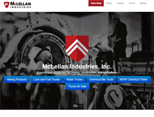 Tablet Screenshot of mclellanindustries.com